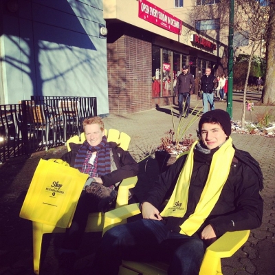 @westendbia: “The @shopthehood_ca street team enjoyed the sunshine, West End